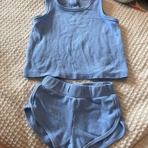 Kyte baby bamboo Blue Tank Top and Shorts Set
